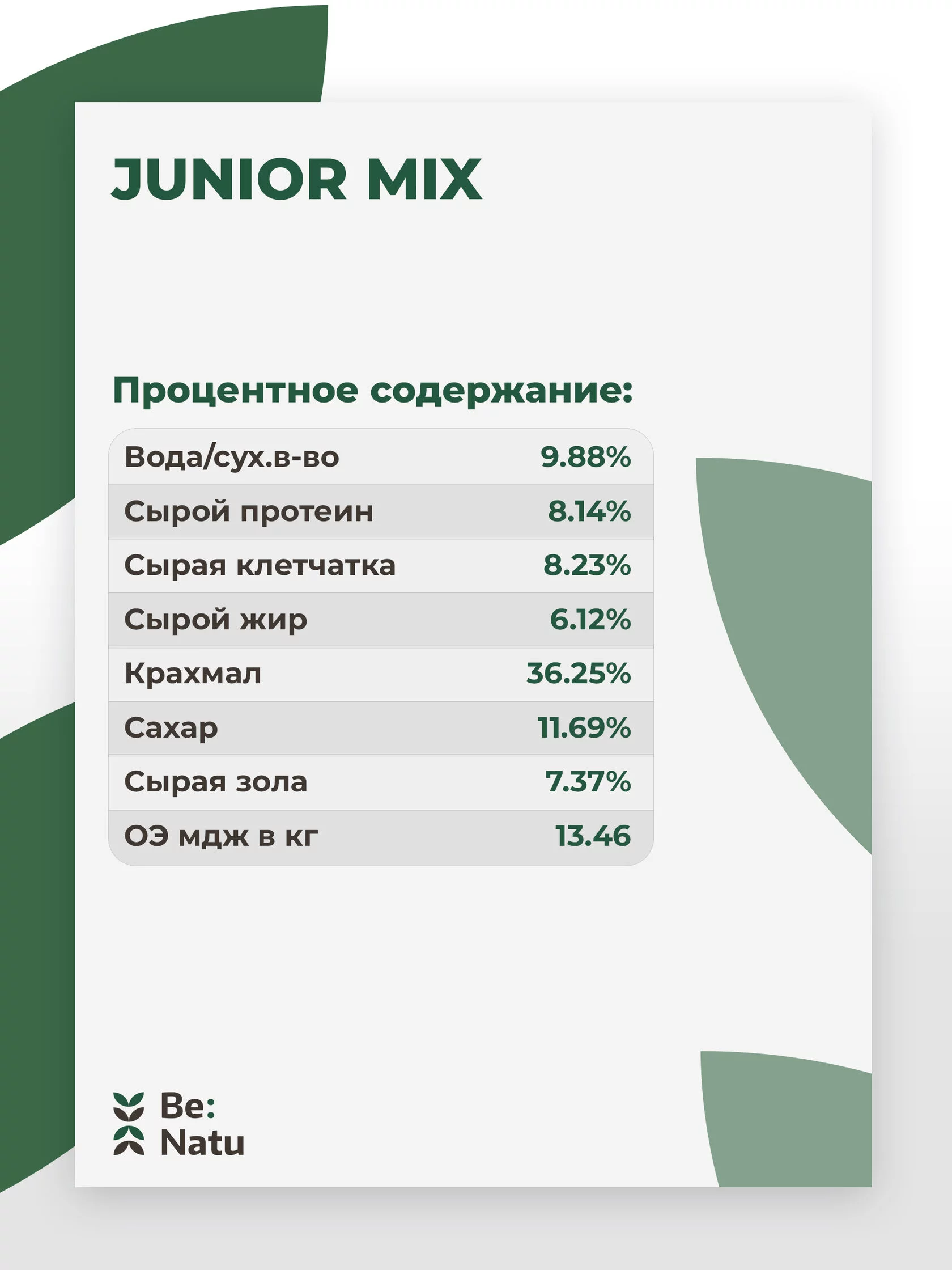  Be:Natu Junior mix      20 